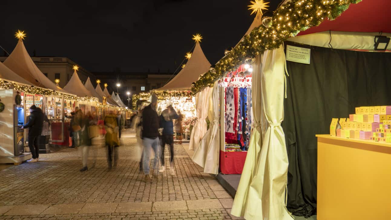 The Bebelplatz Christmas Market in Berlin, Germany