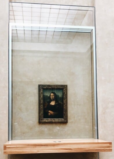 The Mona Lisa in the Louvre in Paris, France