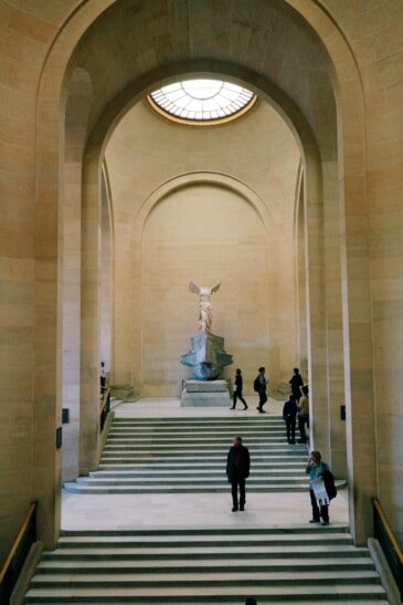 Winged Victory in the Louvre in Paris, France