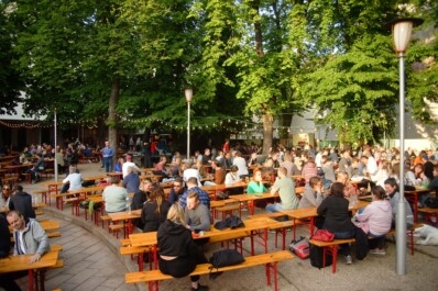 The Prater Beer Garden in Berlin, Germany