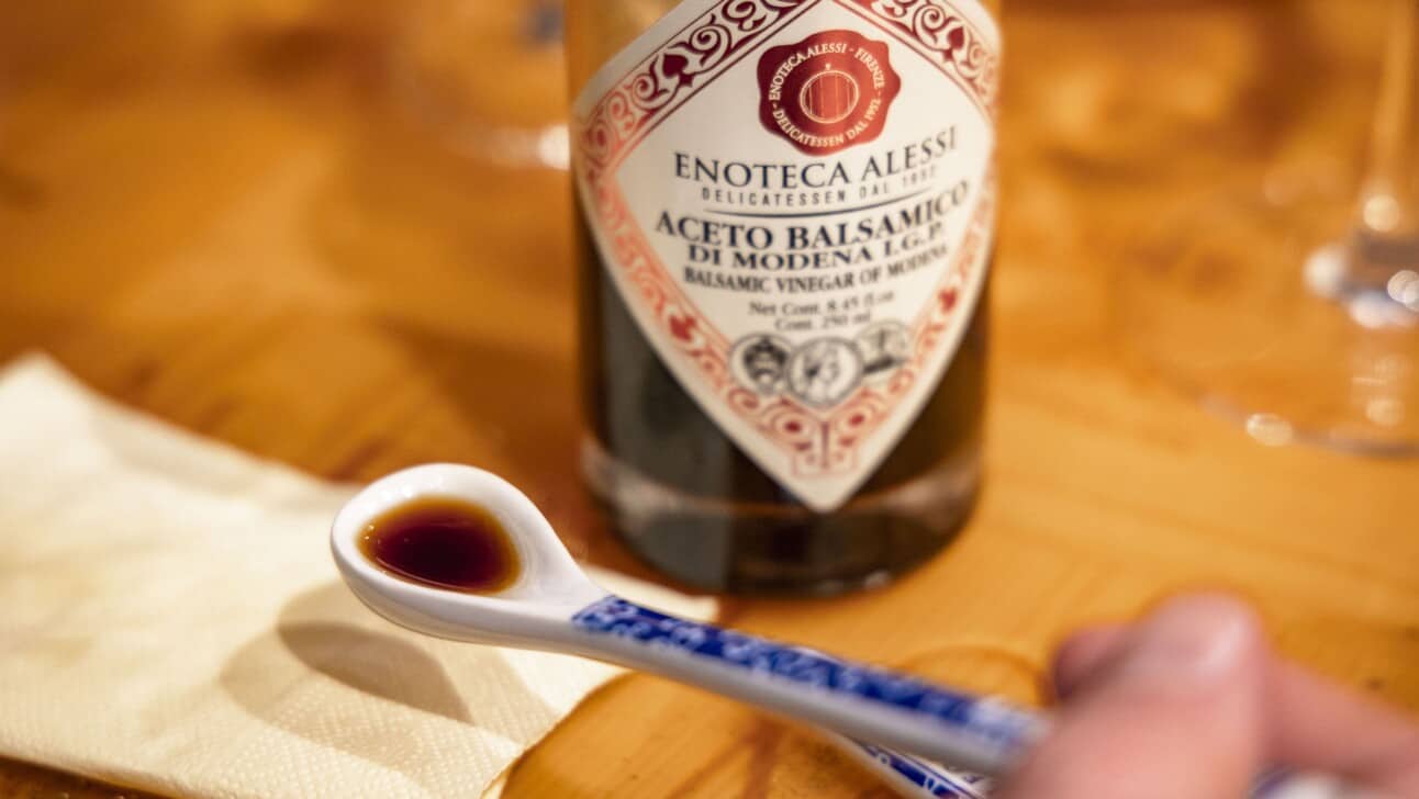 Authentic aceto balsamic vinegar from modena