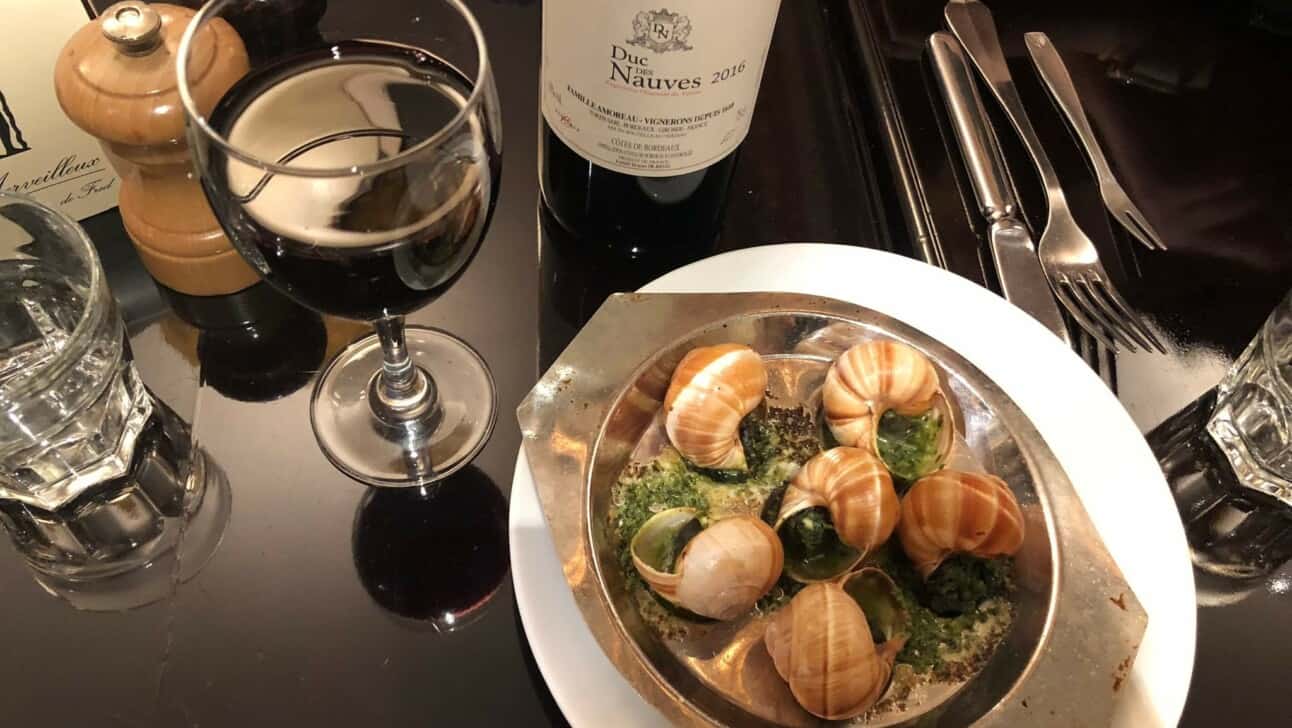 Snails and wine