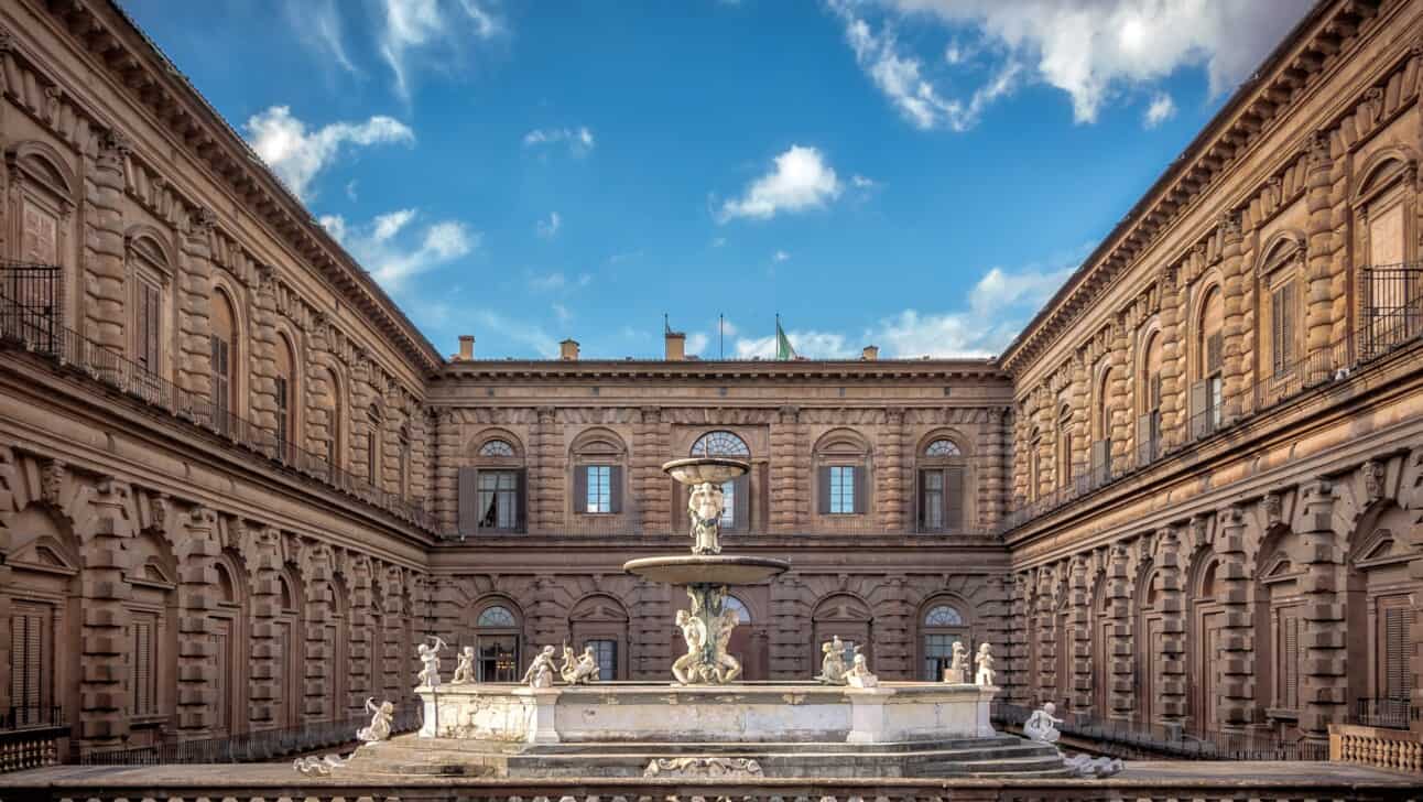 Piazza Pitti in Florence, Italy