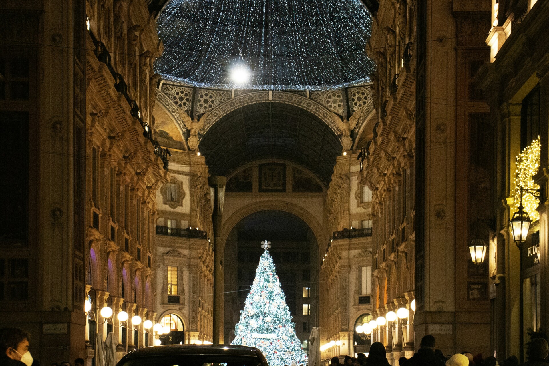 A Christmas tree in Milan, Italy